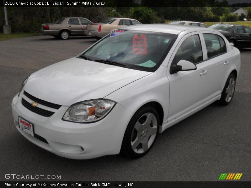 Summit White / Gray 2010 Chevrolet Cobalt LT Sedan