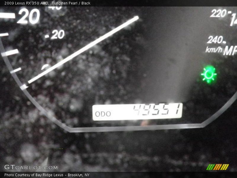Tungsten Pearl / Black 2009 Lexus RX 350 AWD