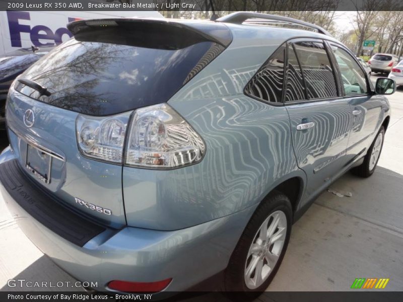 Breakwater Blue Metallic / Light Gray 2009 Lexus RX 350 AWD