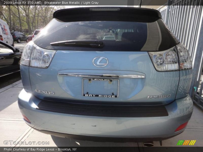 Breakwater Blue Metallic / Light Gray 2009 Lexus RX 350 AWD