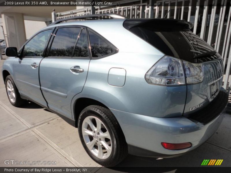 Breakwater Blue Metallic / Light Gray 2009 Lexus RX 350 AWD