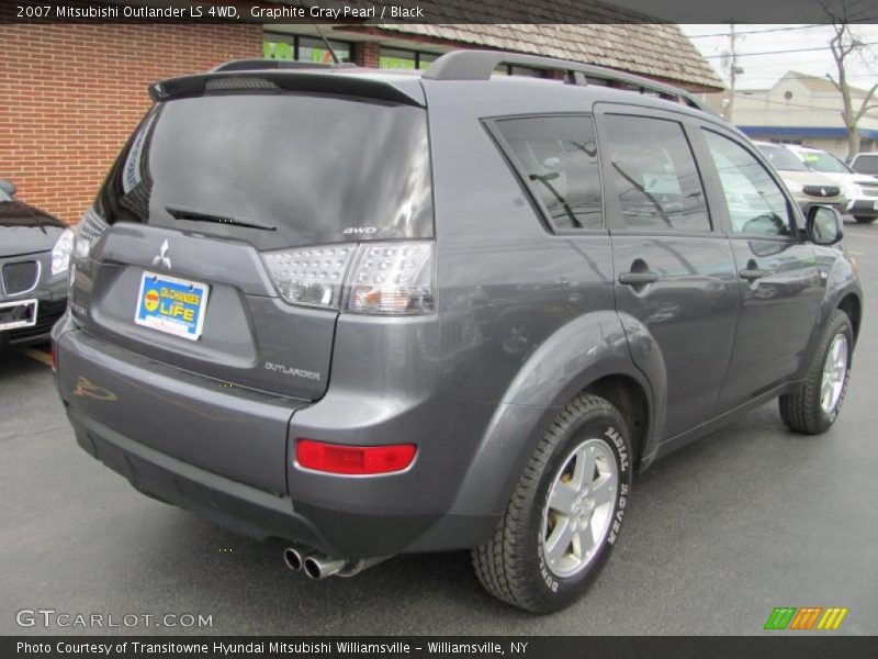 Graphite Gray Pearl / Black 2007 Mitsubishi Outlander LS 4WD