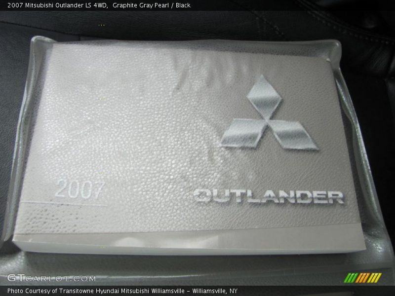 Graphite Gray Pearl / Black 2007 Mitsubishi Outlander LS 4WD