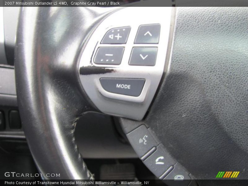 Graphite Gray Pearl / Black 2007 Mitsubishi Outlander LS 4WD
