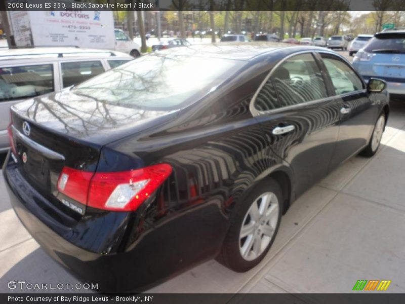 Black Sapphire Pearl / Black 2008 Lexus ES 350