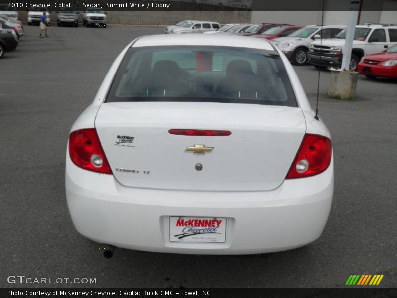 Summit White / Ebony 2010 Chevrolet Cobalt LT Sedan