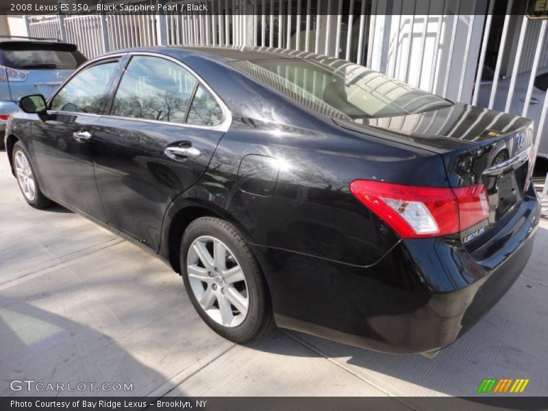 Black Sapphire Pearl / Black 2008 Lexus ES 350