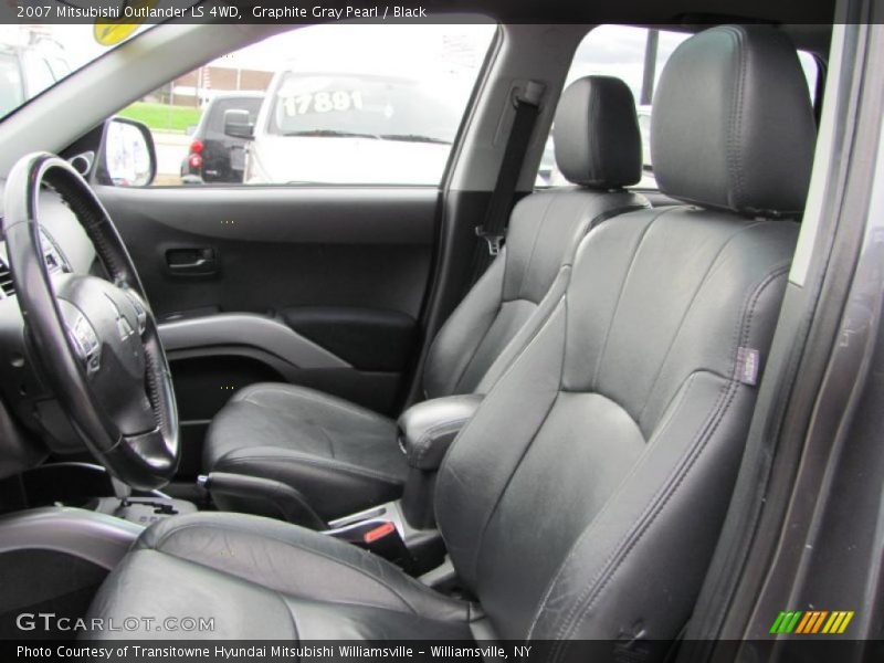 Graphite Gray Pearl / Black 2007 Mitsubishi Outlander LS 4WD