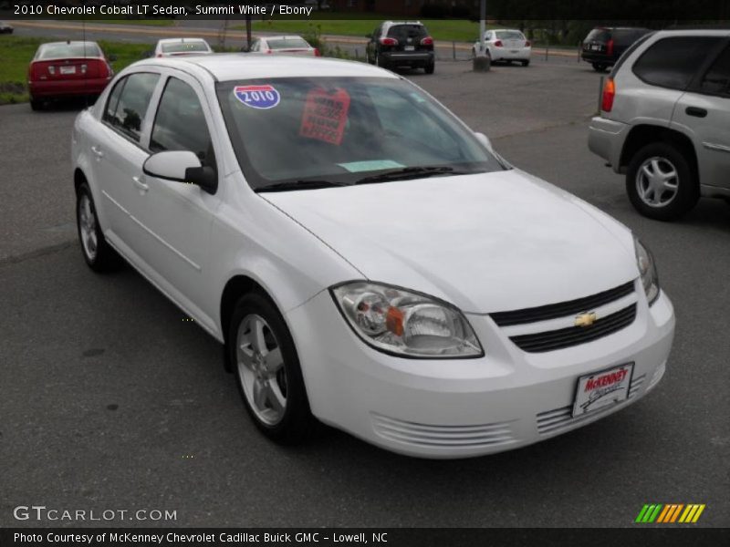 Summit White / Ebony 2010 Chevrolet Cobalt LT Sedan