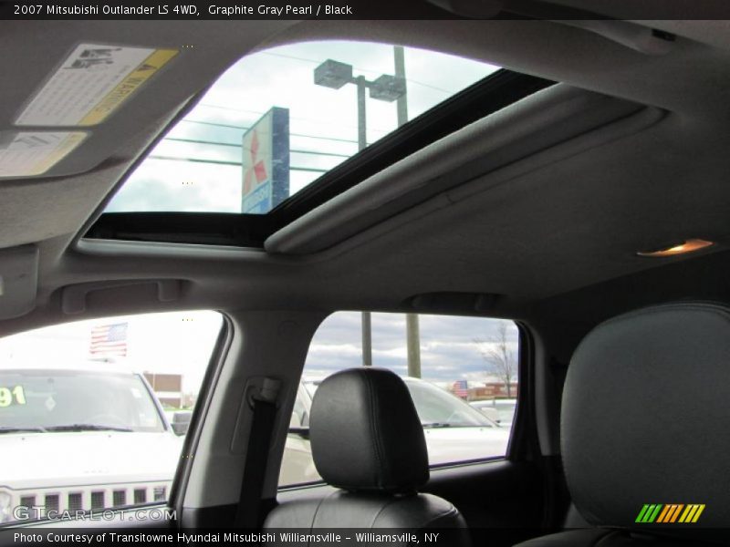 Graphite Gray Pearl / Black 2007 Mitsubishi Outlander LS 4WD