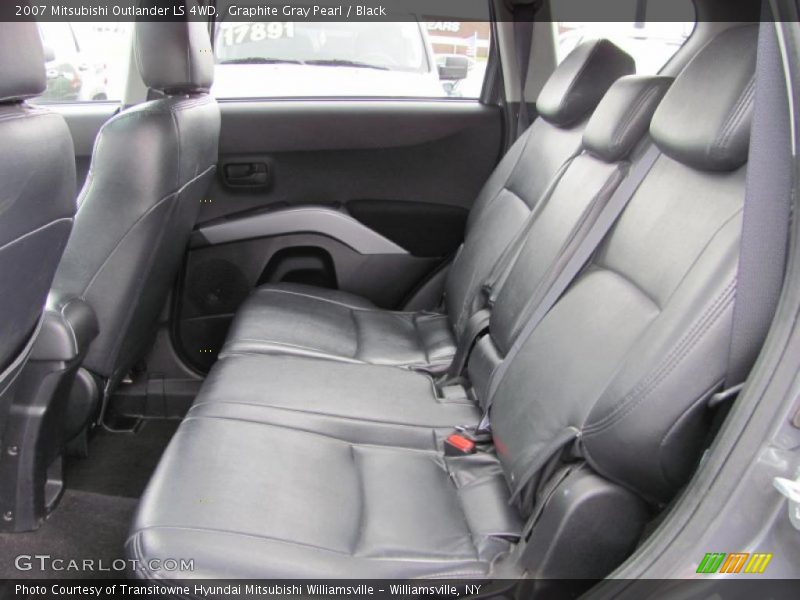 Graphite Gray Pearl / Black 2007 Mitsubishi Outlander LS 4WD