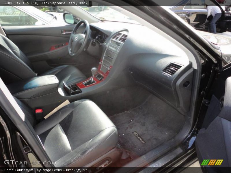 Black Sapphire Pearl / Black 2008 Lexus ES 350