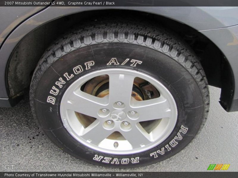 Graphite Gray Pearl / Black 2007 Mitsubishi Outlander LS 4WD