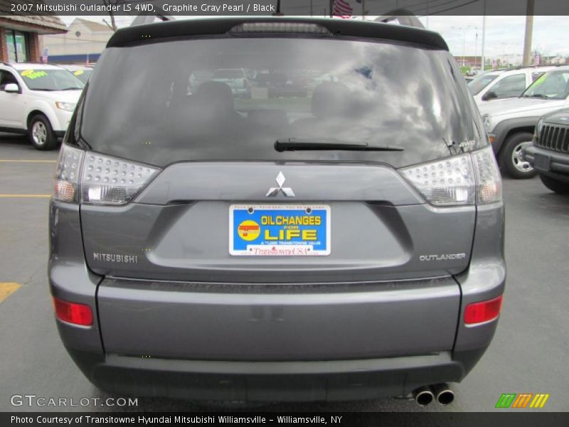 Graphite Gray Pearl / Black 2007 Mitsubishi Outlander LS 4WD