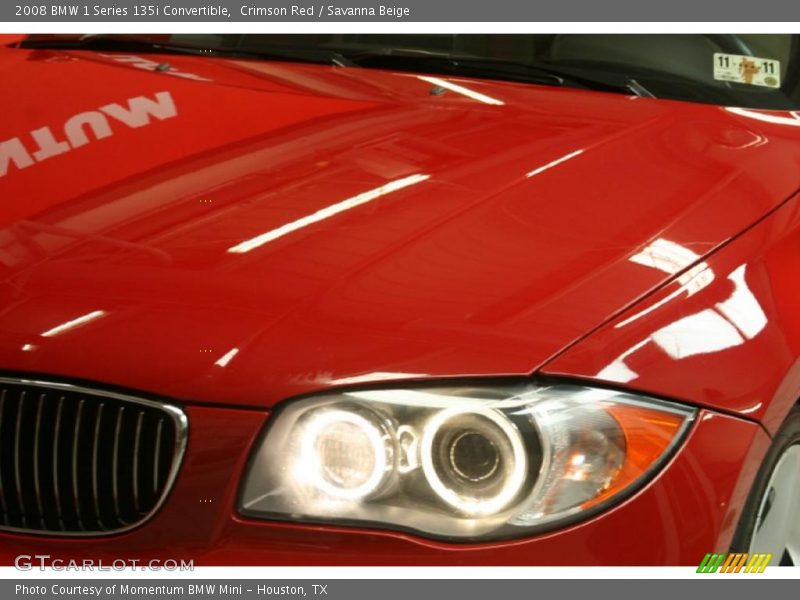 Crimson Red / Savanna Beige 2008 BMW 1 Series 135i Convertible