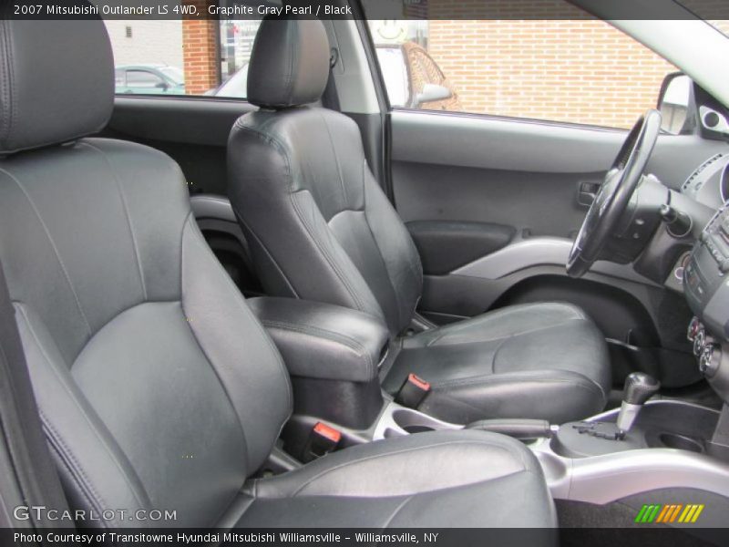 Graphite Gray Pearl / Black 2007 Mitsubishi Outlander LS 4WD