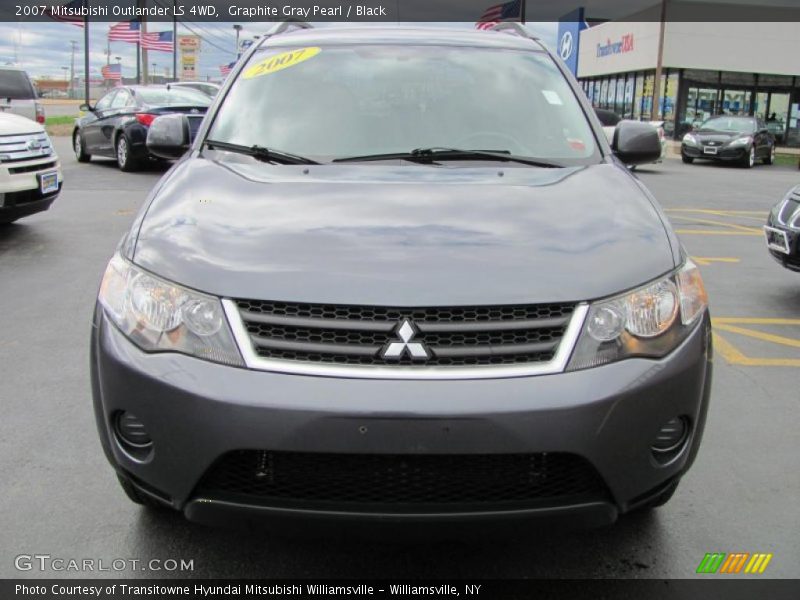 Graphite Gray Pearl / Black 2007 Mitsubishi Outlander LS 4WD