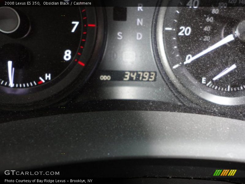 Obsidian Black / Cashmere 2008 Lexus ES 350