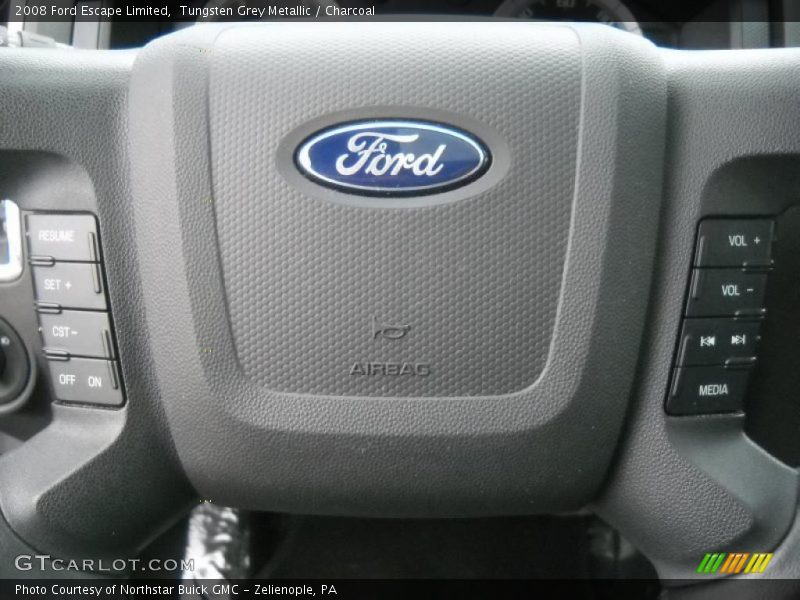 Tungsten Grey Metallic / Charcoal 2008 Ford Escape Limited