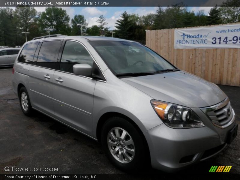 Alabaster Silver Metallic / Gray 2010 Honda Odyssey EX-L