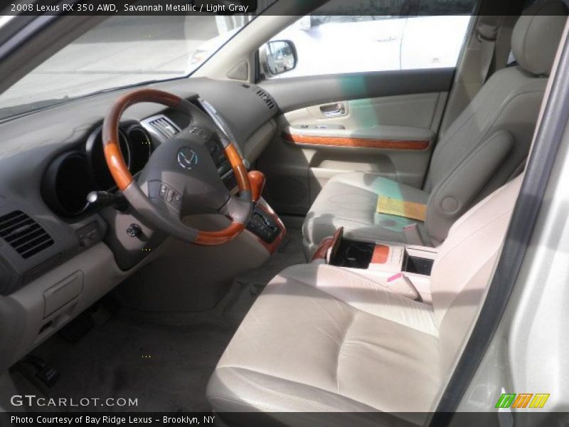 Savannah Metallic / Light Gray 2008 Lexus RX 350 AWD