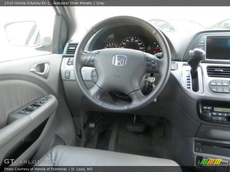Alabaster Silver Metallic / Gray 2010 Honda Odyssey EX-L