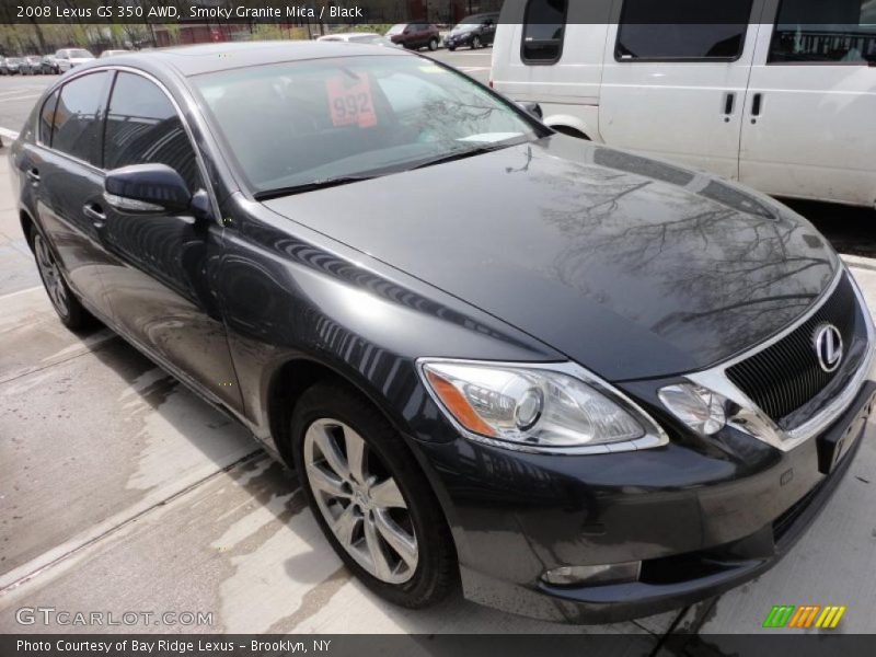 Smoky Granite Mica / Black 2008 Lexus GS 350 AWD