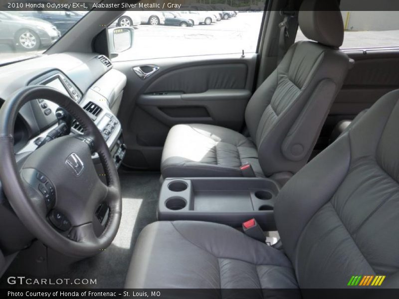 Alabaster Silver Metallic / Gray 2010 Honda Odyssey EX-L