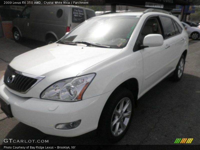 Crystal White Mica / Parchment 2009 Lexus RX 350 AWD