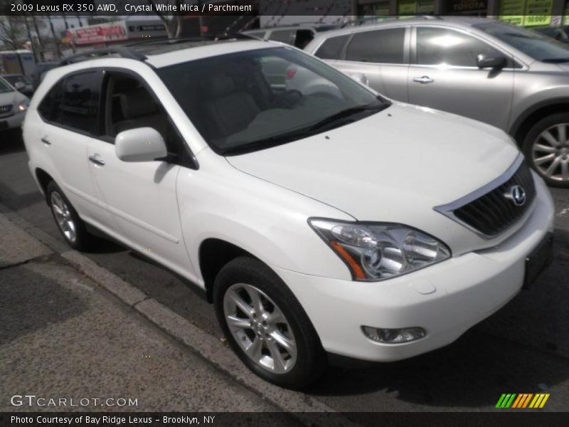 Crystal White Mica / Parchment 2009 Lexus RX 350 AWD