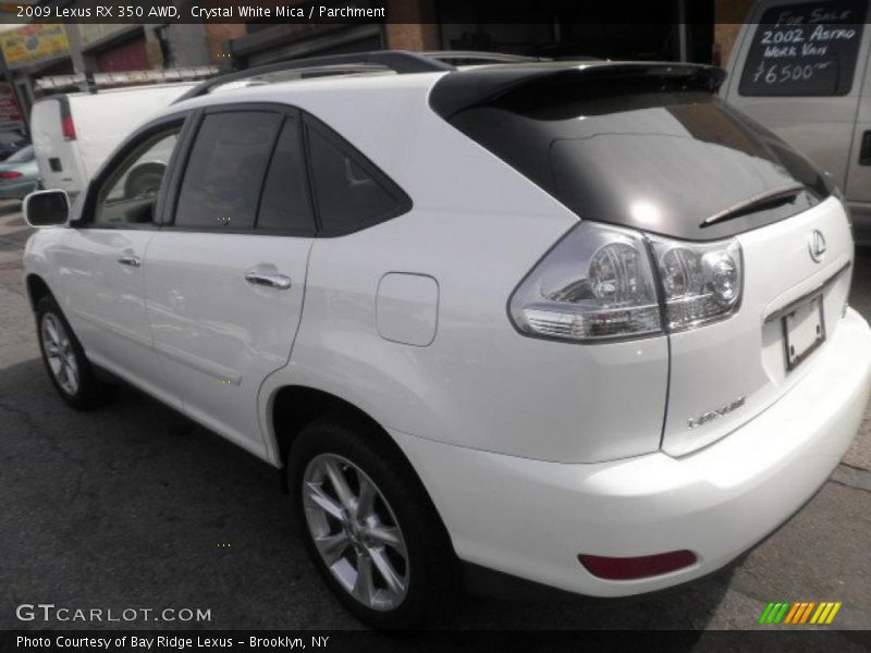 Crystal White Mica / Parchment 2009 Lexus RX 350 AWD