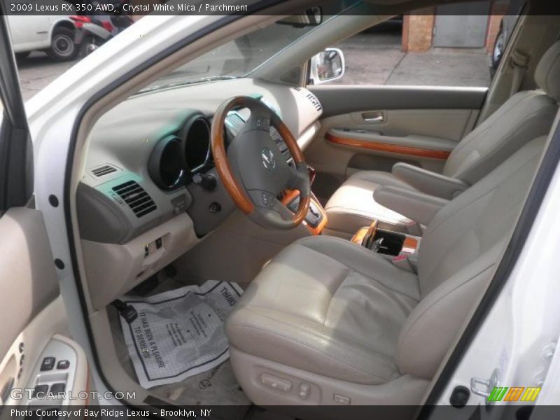 Crystal White Mica / Parchment 2009 Lexus RX 350 AWD