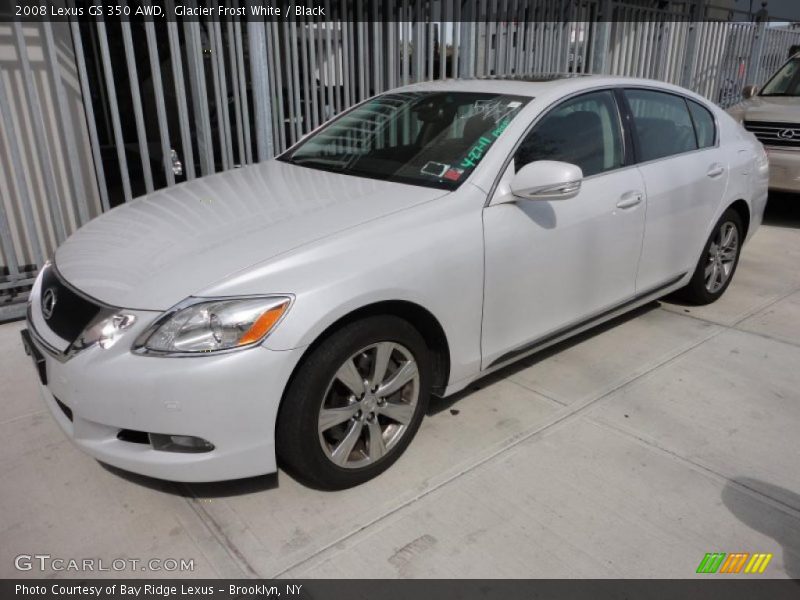 Glacier Frost White / Black 2008 Lexus GS 350 AWD