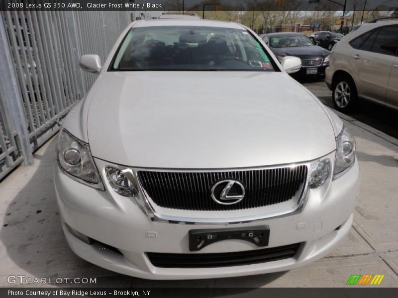 Glacier Frost White / Black 2008 Lexus GS 350 AWD