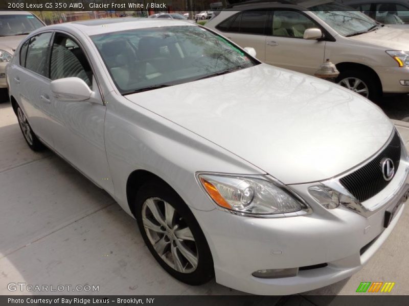 Glacier Frost White / Black 2008 Lexus GS 350 AWD