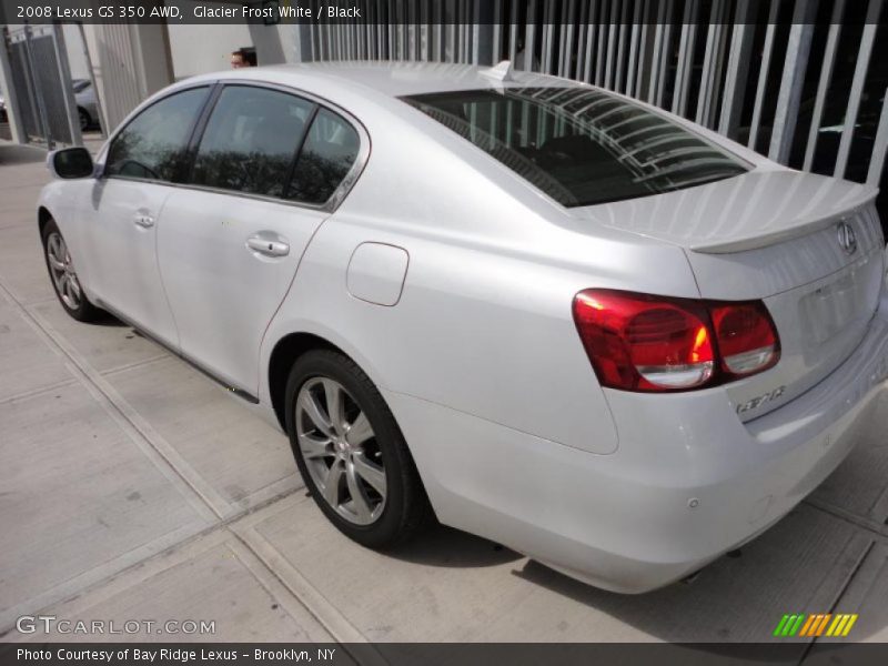Glacier Frost White / Black 2008 Lexus GS 350 AWD