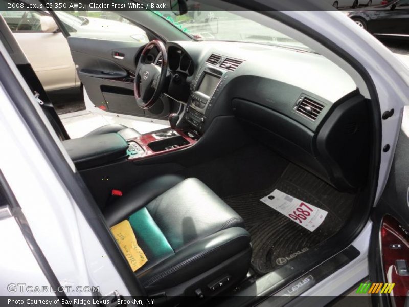Glacier Frost White / Black 2008 Lexus GS 350 AWD