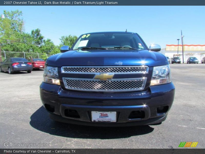 Dark Blue Metallic / Dark Titanium/Light Titanium 2007 Chevrolet Tahoe LS