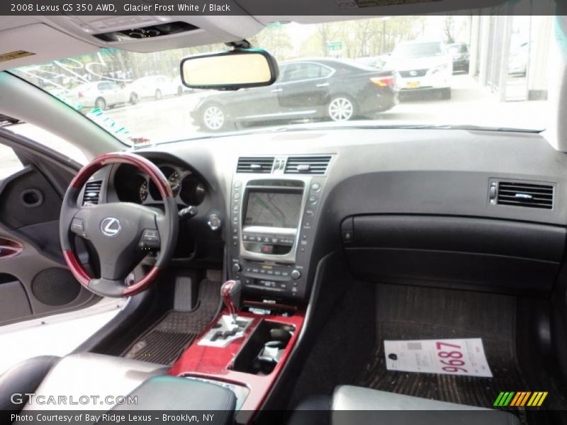 Glacier Frost White / Black 2008 Lexus GS 350 AWD