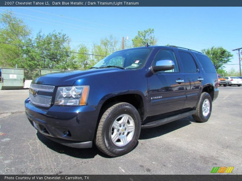 Dark Blue Metallic / Dark Titanium/Light Titanium 2007 Chevrolet Tahoe LS