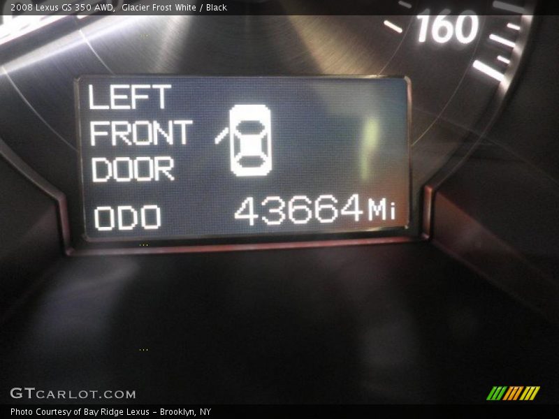 Glacier Frost White / Black 2008 Lexus GS 350 AWD