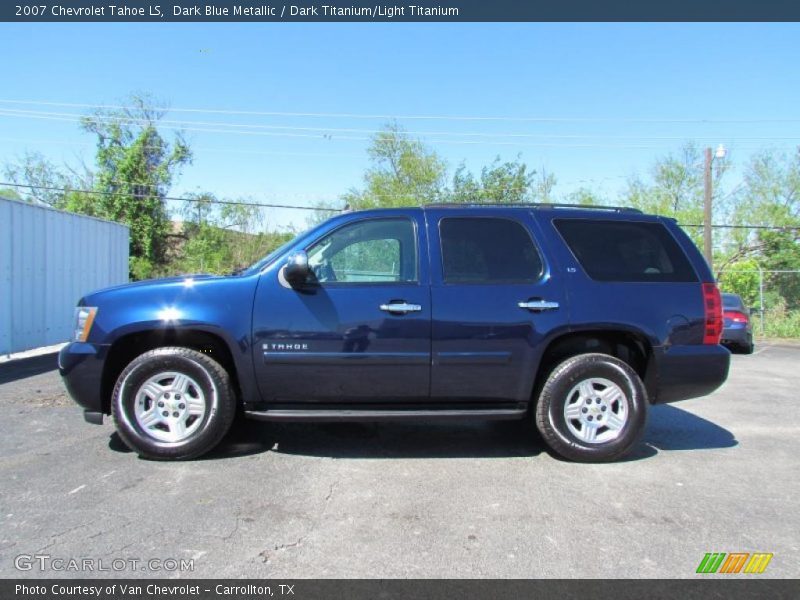 Dark Blue Metallic / Dark Titanium/Light Titanium 2007 Chevrolet Tahoe LS