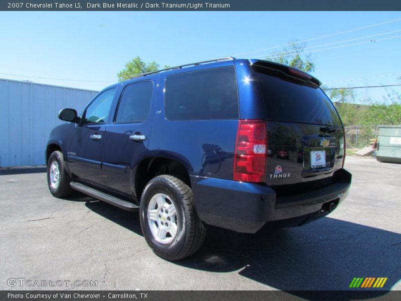Dark Blue Metallic / Dark Titanium/Light Titanium 2007 Chevrolet Tahoe LS