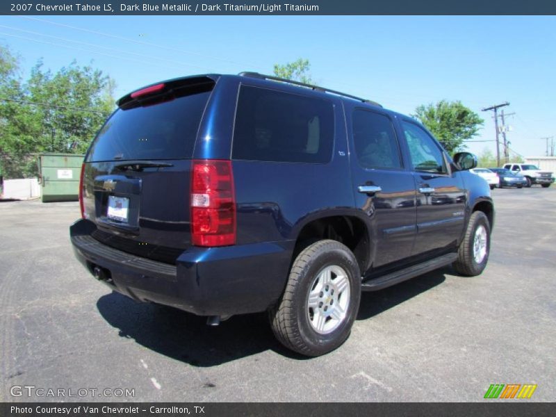 Dark Blue Metallic / Dark Titanium/Light Titanium 2007 Chevrolet Tahoe LS