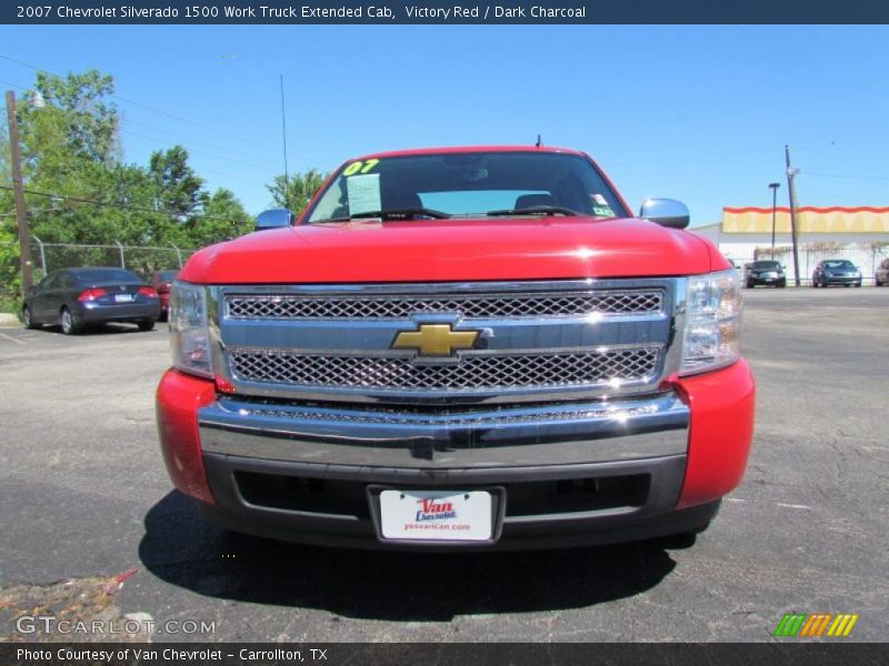 Victory Red / Dark Charcoal 2007 Chevrolet Silverado 1500 Work Truck Extended Cab