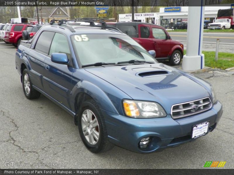 Regal Blue Pearl / Medium Gray 2005 Subaru Baja Turbo