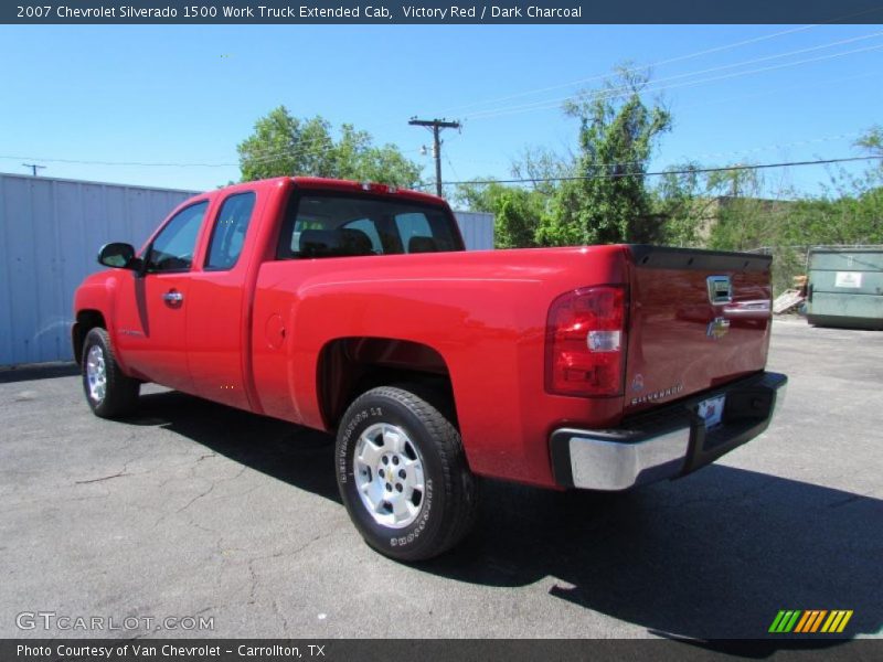 Victory Red / Dark Charcoal 2007 Chevrolet Silverado 1500 Work Truck Extended Cab