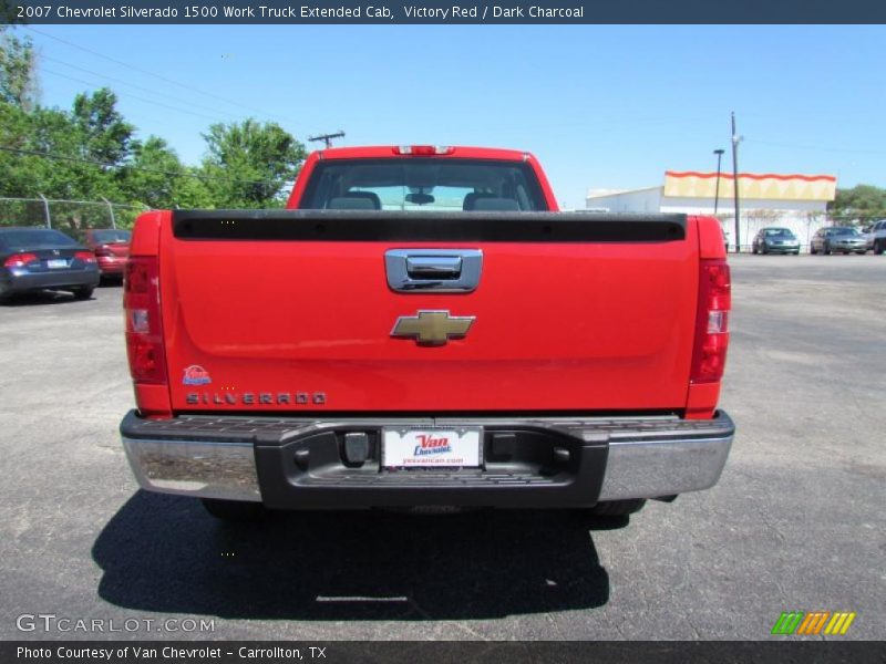 Victory Red / Dark Charcoal 2007 Chevrolet Silverado 1500 Work Truck Extended Cab
