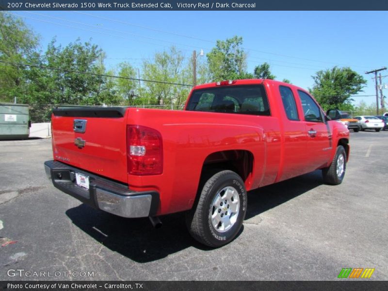 Victory Red / Dark Charcoal 2007 Chevrolet Silverado 1500 Work Truck Extended Cab