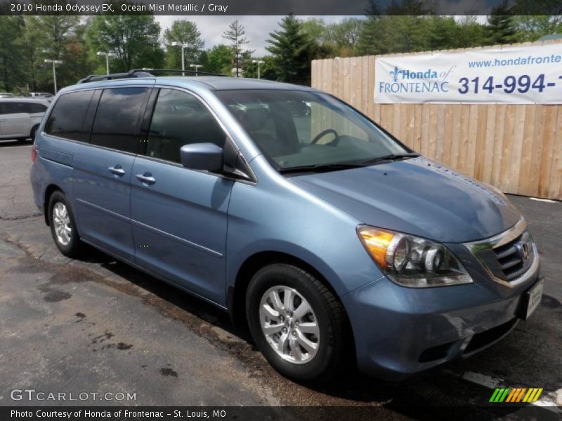Ocean Mist Metallic / Gray 2010 Honda Odyssey EX